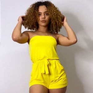 Leyla Romper - Yellow